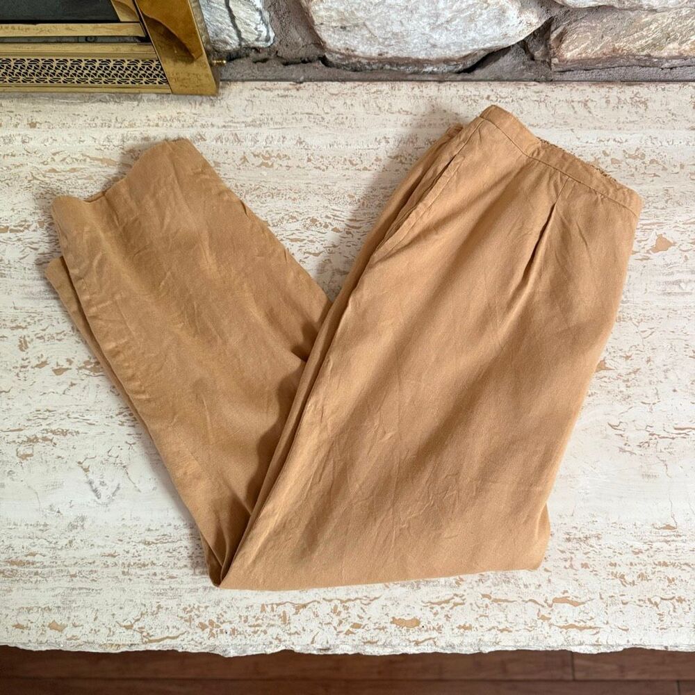 Elisabeth women’s plus Linen blend pants minimalist costal relaxed basics